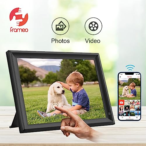 Image of 64GB 15.6inch FRAMEO Digital Photo Frame with 1920x1080 FHD IPS LCD Touch Screen, Dual-WiFi Share Photos & Videos Via Frameo App, Support USB Drive /SD Card Extend Storage, Motion Sensor, Auto-Rotate