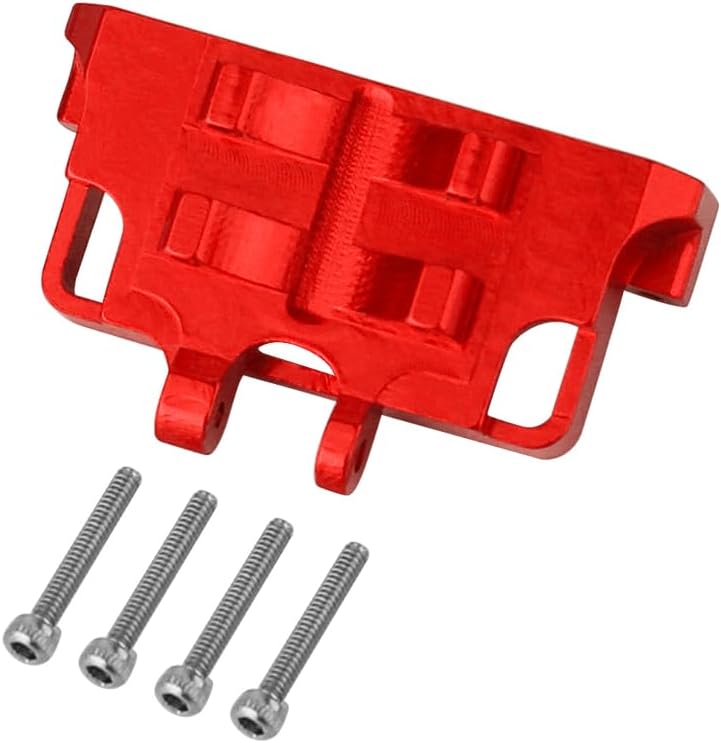 Aluminum Alloy Steering Servo Mount Bracket for 1/24 Axial SCX24 AXI90081 AXI00002 RC Crawler Upgrades (Black)
