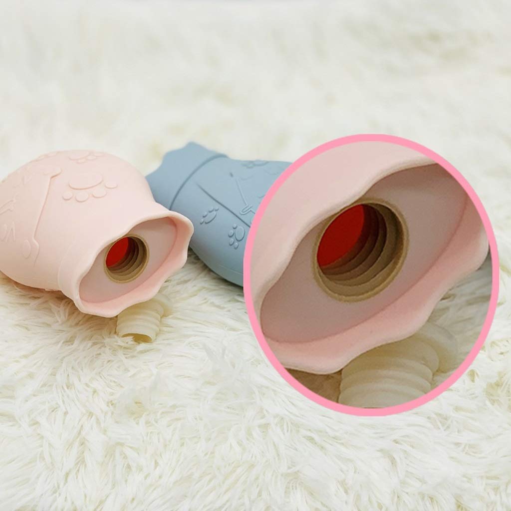 Linda mini botella de agua caliente de silicona: portátil y duradera, perfecta para Navidad y cumpleaños