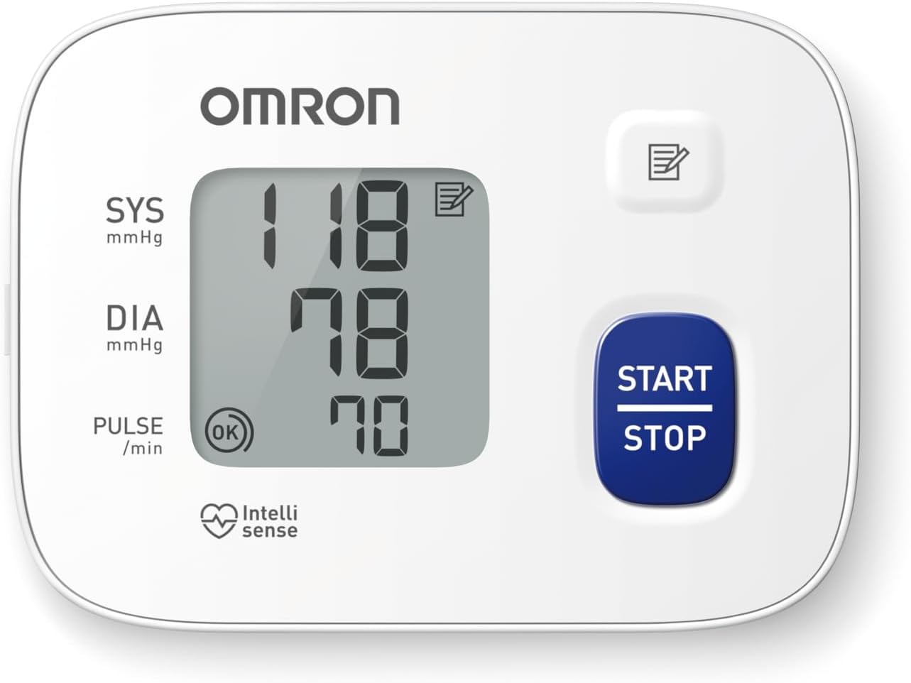 OMRON RS1 Automatic Wrist Blood Pressure Monitor for Home or On-the-Go Use - Clinically Validated Blood Pressure Machine with Preformed Cuff 5.5 to 8.5 Inches