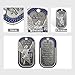 YGLLSSY Police Challenge Coin Saint Michael Prayer Dog Tag Pendant Necklace