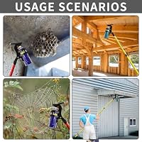 Xevinas Sprühdosen Verlängerungsstangen Adapter, Sprühdosenhalter mit 3.6m Teleskopstange Thread 3/4", Sprühdosenverlängerung, Einstellbarer Winkel Sprühstange Für Wespenschaum/Wespen Power Spray – Ansicht 8
