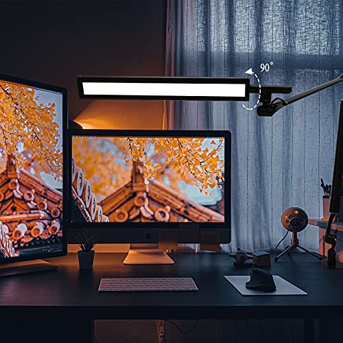 Tedgor Led Desk Lamp, Architect Task Lamp, 12W Eye-Caring Metal Swing Arm Dimmable Drafting Table Lamp With Clamp,Touch Control Desk Lamp, Study Reading Work Office Workbench #TOP4