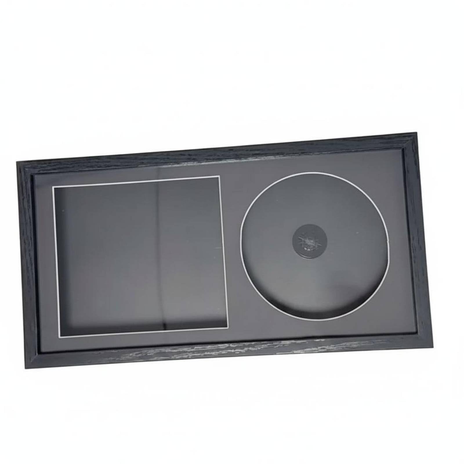 Wall Mount CD Album Album Frame Tabletop Stand CD Display Frame Self Standing Home Decor Easy to use for Vinyl Fans, Living Room, Studio, Black-image-15