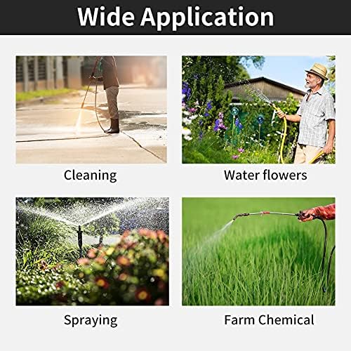 Miniatura 4 de Keenso Bomba de agua de 2 V CC, bomba de diafragma de presión con abrazaderas de manguera, bomba rociadora autocebante con interruptor de presión