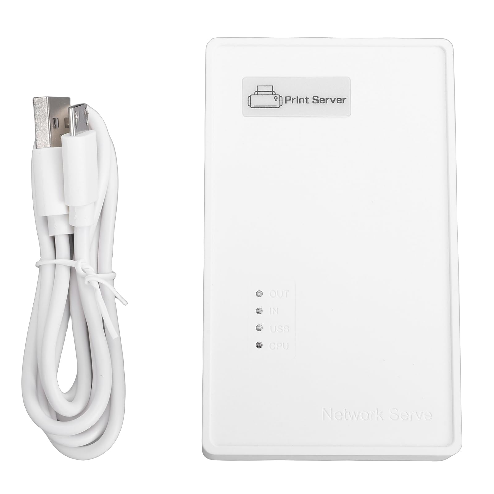 Eujgoov Server di Stampa Wireless USB, Ricevitore Condivisore di Stampanti WiFi per OS X, con Porta USB Rete Stabile per Ufficio