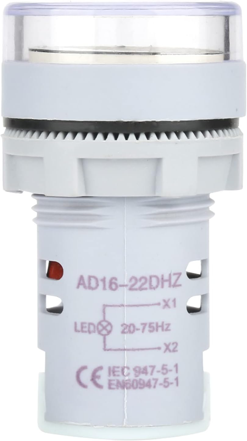 AC Round Frequency Meter LED Digital Display Hz Frequency Indicator Light for Monitoring Power Supply and Electrical Equipment