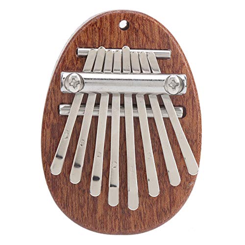 Mini-Daumenklavier, Niedliches Tragbares Finger-Kalimba-Mahagoni-Material mit 8 Tasten für Kinder und Freunde
