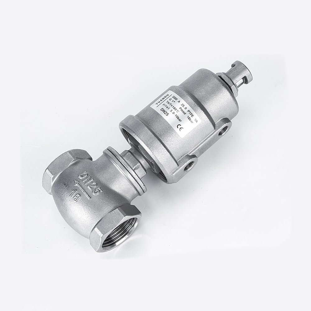 Válvula de Cierre de Agua for Tambor, accionada neumáticamente, de 1/2", 3/4" y 1" BSPT, de Acero Inoxidable 304, for Secadora