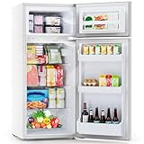Electactic 4.5 Cu.Ft Mini Fridge with Freezer, 2-Door...