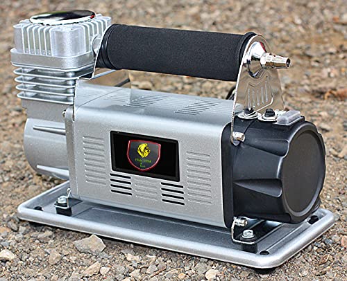 FLAK Tech Extreme Double Cylinder Heavy Duty Car Air Compressor 150L/M Air Flow With Deflator (III)