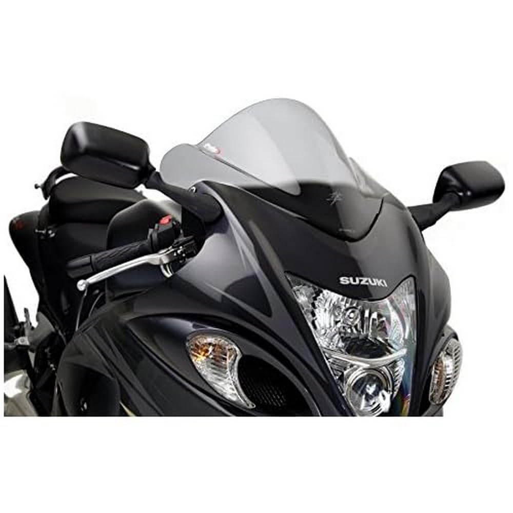 Puig 4826G Racing and aerodynamic screen in 3 mm acrylic with double height that improves helmet protection and high-speed stability, Yellow