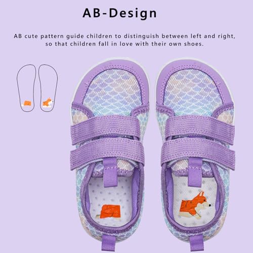 WateLves Wide Toddler Water Shoes Kids Barefoot Beach Swim Aqua Shoes Boys Girls Breathable Mesh Walking Hook and Loop Sneakers3