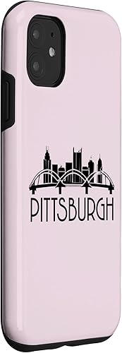 Miniatura 3 de Carcasa de acero para iPhone 11 Pittsburgh Skyline 412