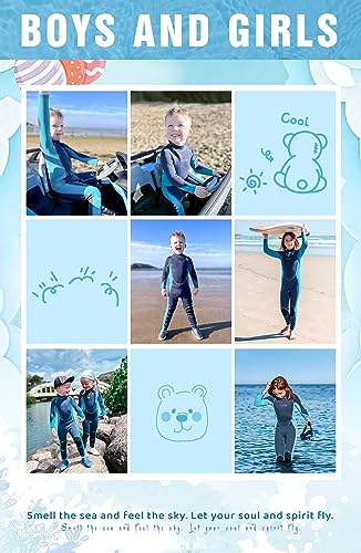 Vofiw Kids Wetsuit For Boys Size 10 Wet Suit 2.5Mm Neoprene Toddlers Wetsuits Long Sleeve Back Zip Wet Suits For Surfing Swimming Diving Snorkeling (Navy, 10) #TOP2