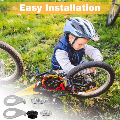 image for FOJOO 24PCS Bike Axle Nuts & Safety Washers Kit, 3 Sizes M8/M9.5/M10 B