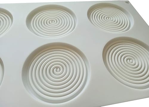 Miniatura 5 de Moldes de silicona en forma de espiral, herramientas de decoración de pasteles, molde para hornear para hacer pasteles, gelatina, mousse, postre