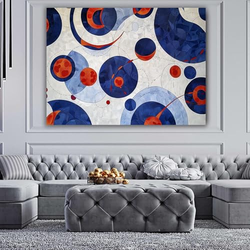 Tableau decoration murale d’art abstrait sur toile encadrée - 2