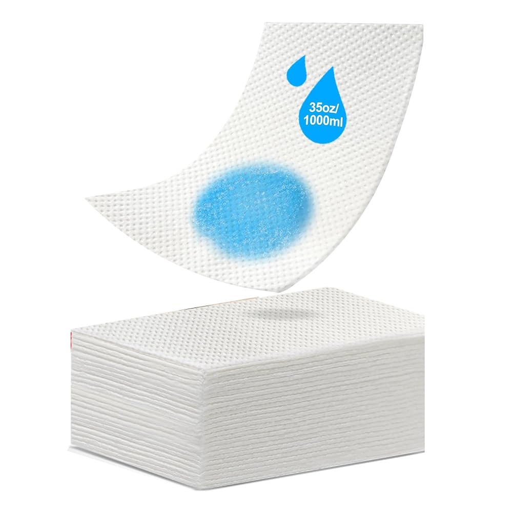 IJSDNVJNDX Disposable for Bedside Commode Liners, 200 Commode Absorbent Pads with Absorbent Gel