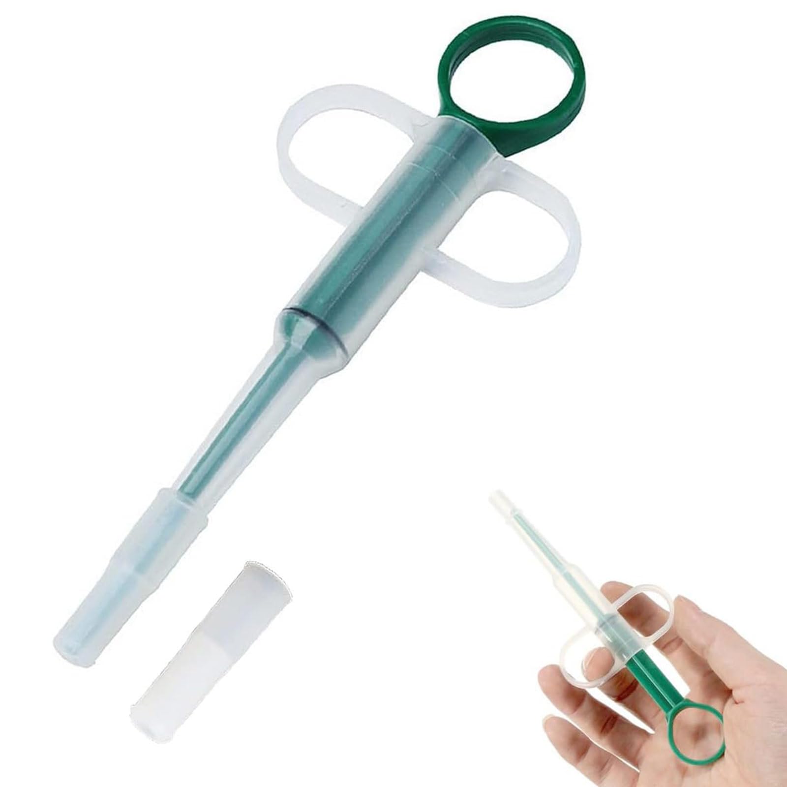 Pet Pill Plunger for Small Cats Dogs Pill Gun Dispenser Pet Piller Reusable Cat Pill Dispenser Tip Tablet Syringe Pusher Animal Medicine Feeder Feeding cat and dog pill giver,animal pill dispenser