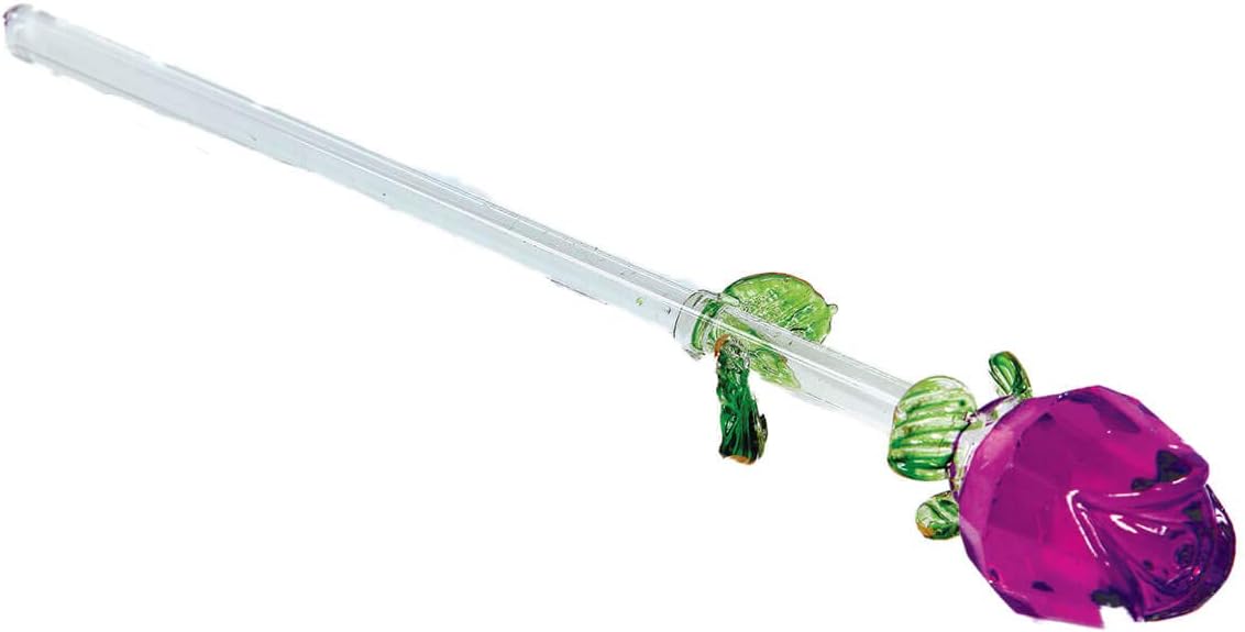 Fox Valley Traders Exquisite Glass Roses S/6