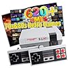 Biloxi 620 Retro Game Console, 8-Bit Classic Mini Video Game Consoles Built-in with 620 Games and 2 Controllers for Christmas Birthday Gifts- HDMI and AV Output