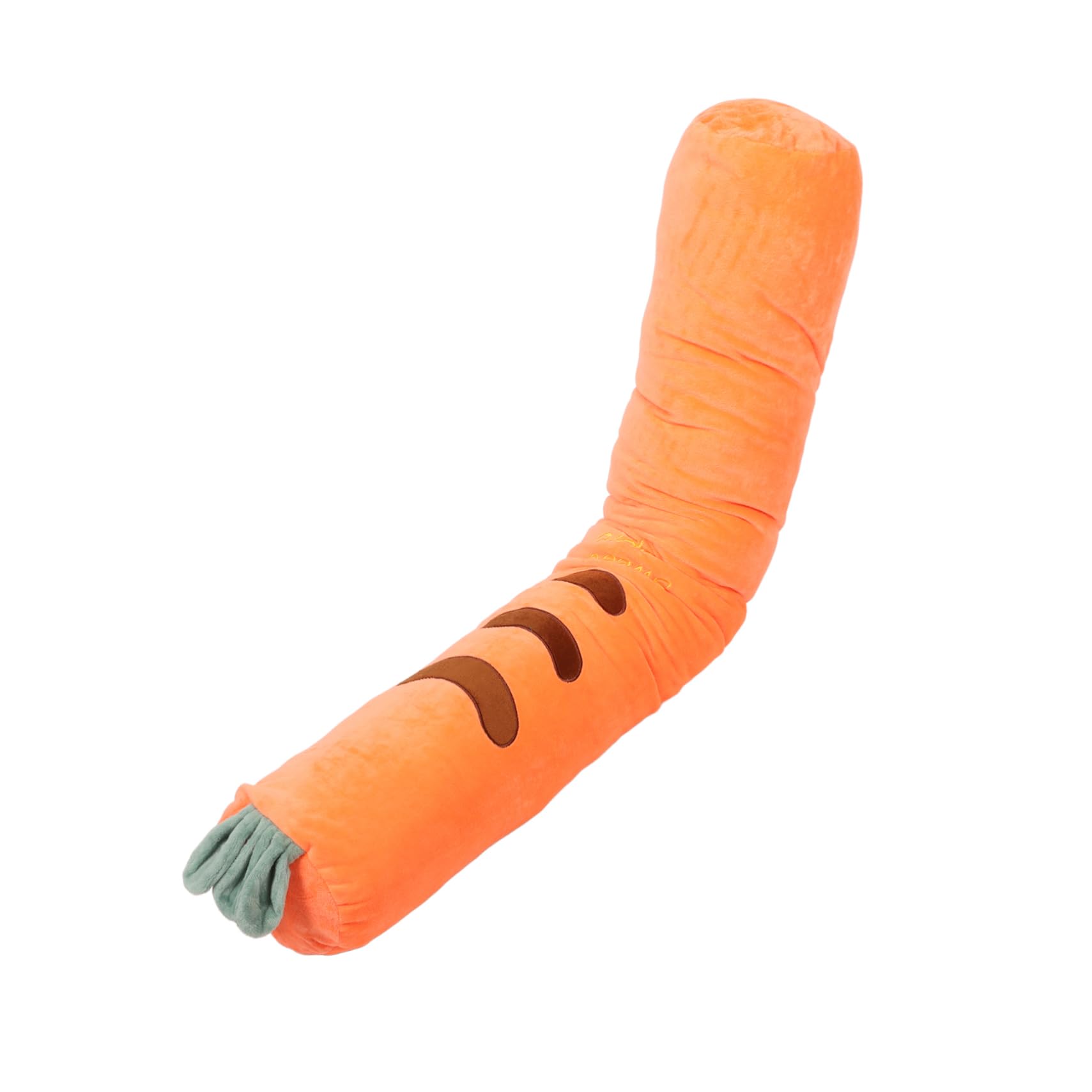 Dormeur de lombaire de cervical rond orange en tissu pour le bien-être