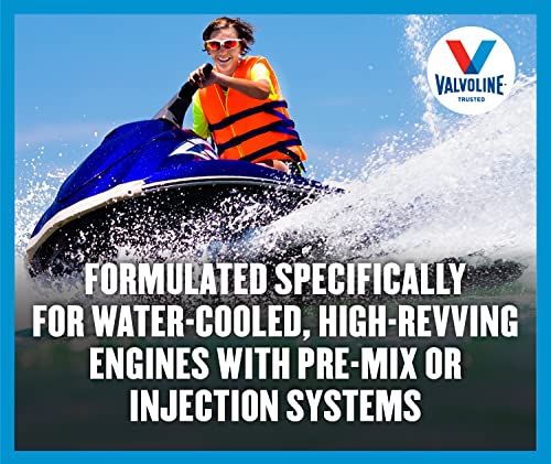 Image of Valvoline 2-Cycle Marine TCW-3 Motor Oil 1 QT, Case of 6