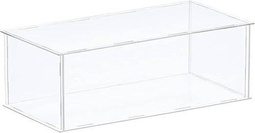 Miniatura 8 de MECCANIXITY Vitrina de acrílico Caja de plástico transparente montar escaparate a prueba de polvo 16x12.2x6.1 pulgadas para artículos coleccionables