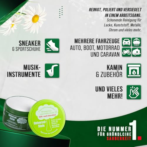 Universalstein grüner weißer Reinigungsstein Putzstein Reiniger Stein Größe I 650 g – Ansicht 3