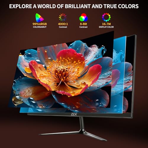 Image of ZZA 24.5 Inch FHD (1920x1080) 120Hz Curved Gaming Monitor, 3000R Curvature VA Panel, 1ms MPRT, AMD FreeSync, Ultra-Thin Bezel, Eye Care, for Esports,PC