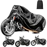 Motorcycle Cover for - Enhanced Waterproof Motorcycle Covers bike Outdoor Storage Applicable to mainstream small motorcycle car on the market(XL)