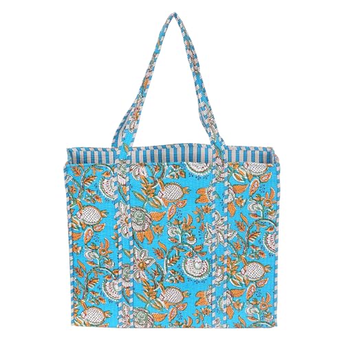 Image of Marubhumi Women Lightweight Travel Bag Purse Cotton Shoulder Tote Bag For Shopping Grocery & Beach Bag