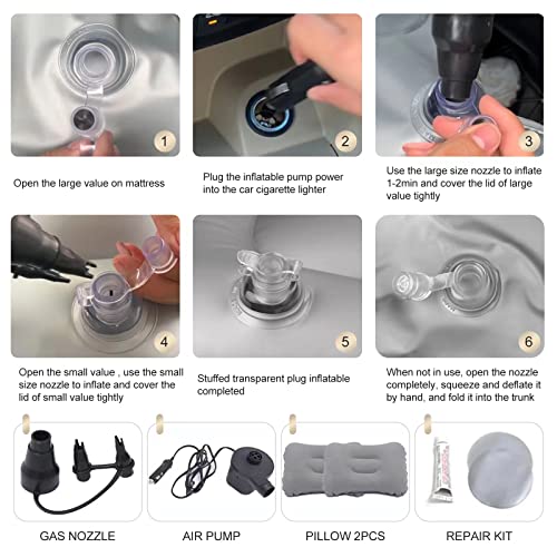 Lammyner Air Mattress, Inflatable Bed For Suv Car, Truck, Car Sleeping, Camping, Travel, Hiking, Trip And Other Outdoor Activities (Gray) #TOP4