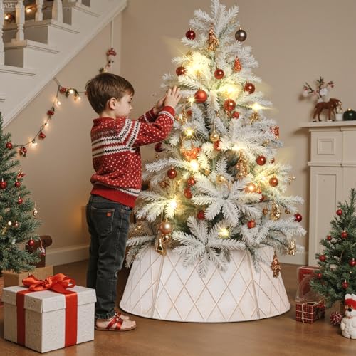 Lanpn Metall Weihnachtsbaum Kragen 90cm, Weihnachtsbaum Halsband Christmas Tree Collar Für Groß L Wetterfest Für Kunstbäume Innen Außen… – Ansicht 4