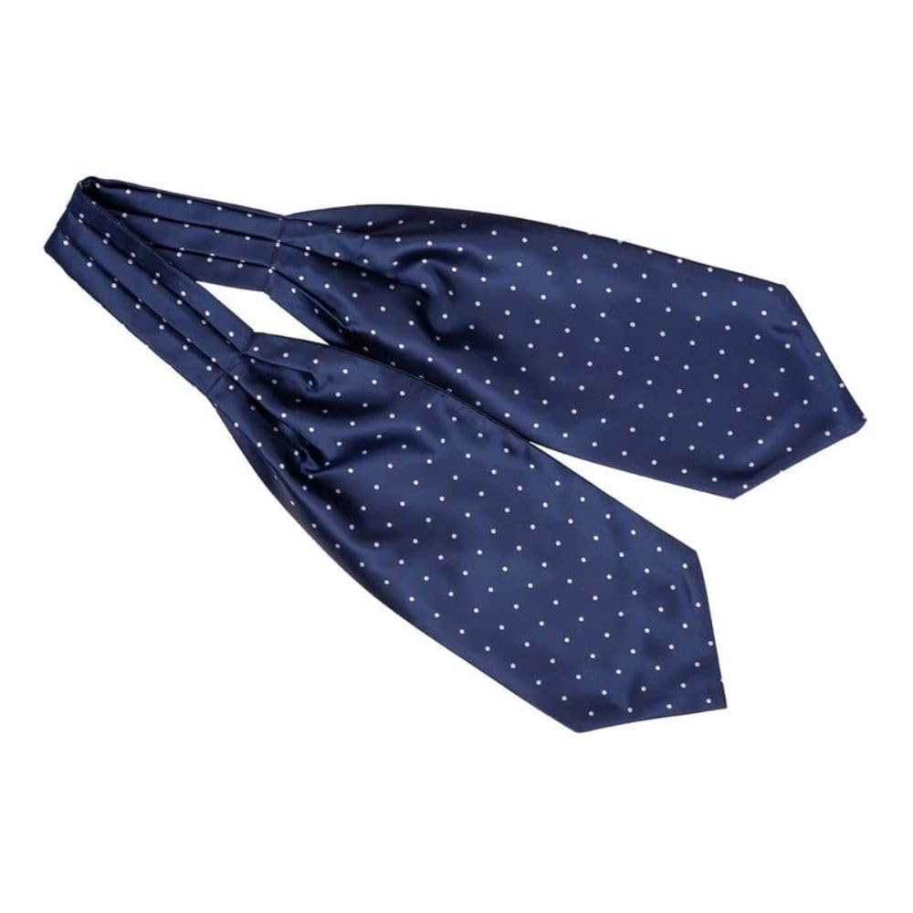Revolve Blue Polka Cravat For Men-image-42