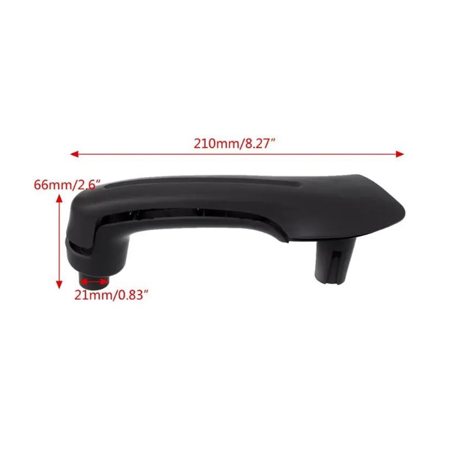 KIMISS Maniglia Interna Porta Anteriore Destra Per Volkswagen MK4 (1999-2004) - Sostituzione ABS Nera, Guida A Sinistra
