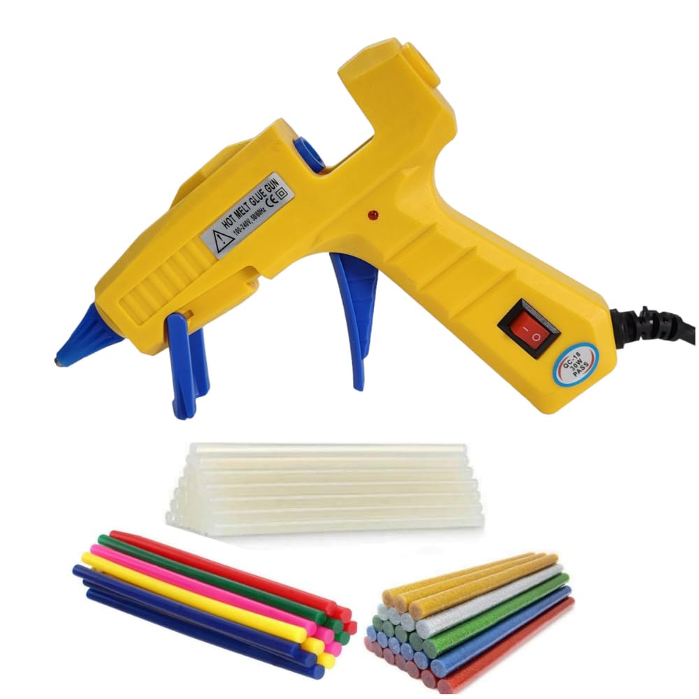 Scenty Premium Glue Gun, Hot Glue Gun Kit with 5 Transparent + 5 Colored + 5 Glitter Sticks for Crafts, Mini Craft Glue Guns for School DIY Arts, and Home Repair for Kids (B0DC43MBLX) Amazon Price History, Amazon Price Tracker