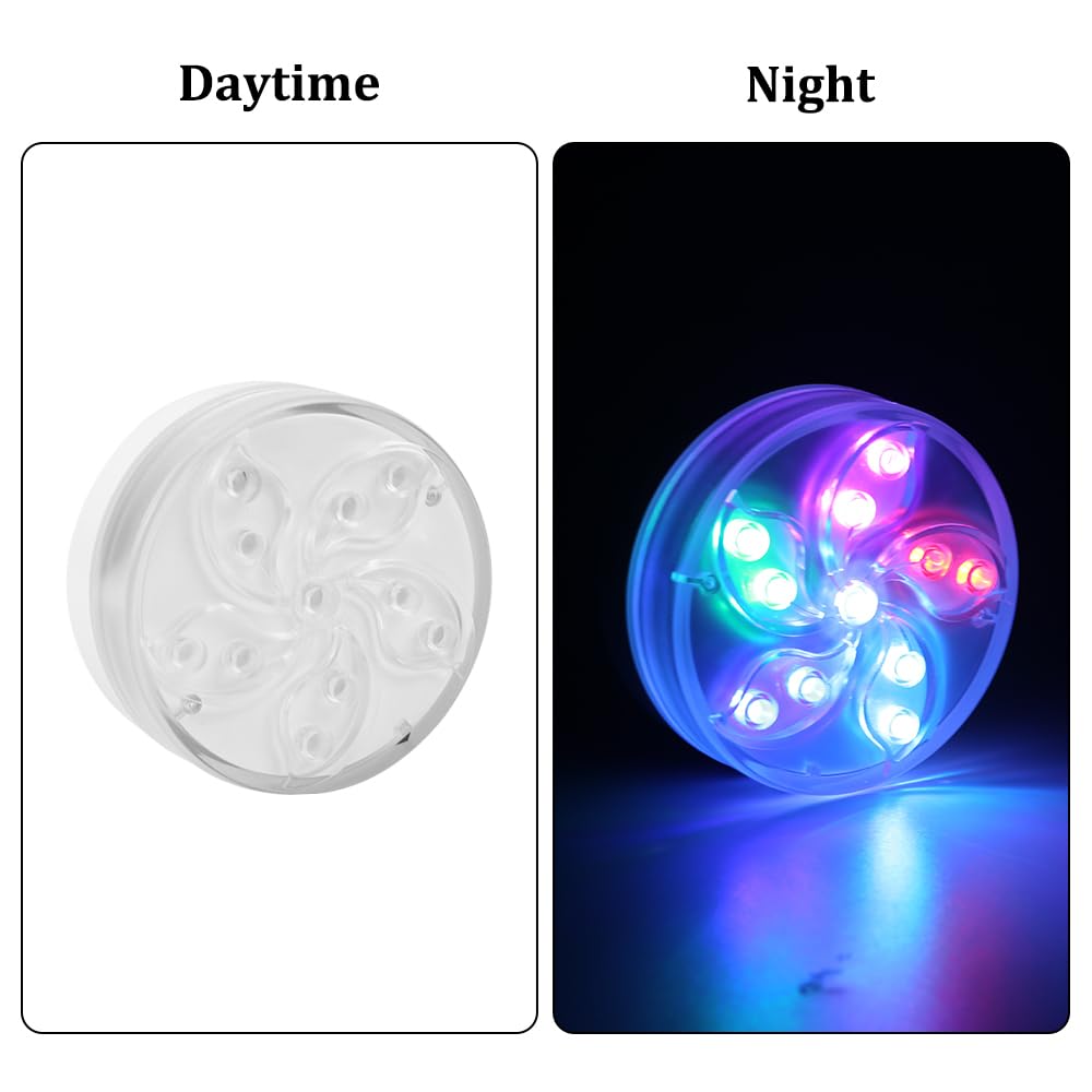MiOYOOW Set di 2 Luci a LED per Barca, Illuminazione Interna Marina, Impermeabile, 16 Colori e 4 Modalità, Luce Cortesia con Base Magnetica per Pesca a Vela Kayak (non inclusa la batteria)