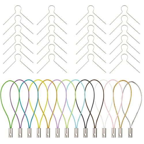 100 Stück Aufhänger für Kugeln und Eier oder Styropor, Ostereier Aufhänger, Aufhänger für Plastikeier, Plastik Haken für Kunststoff Ostereier Eieraufhänger Kugelaufhänger Osterdekoration (Stil B)