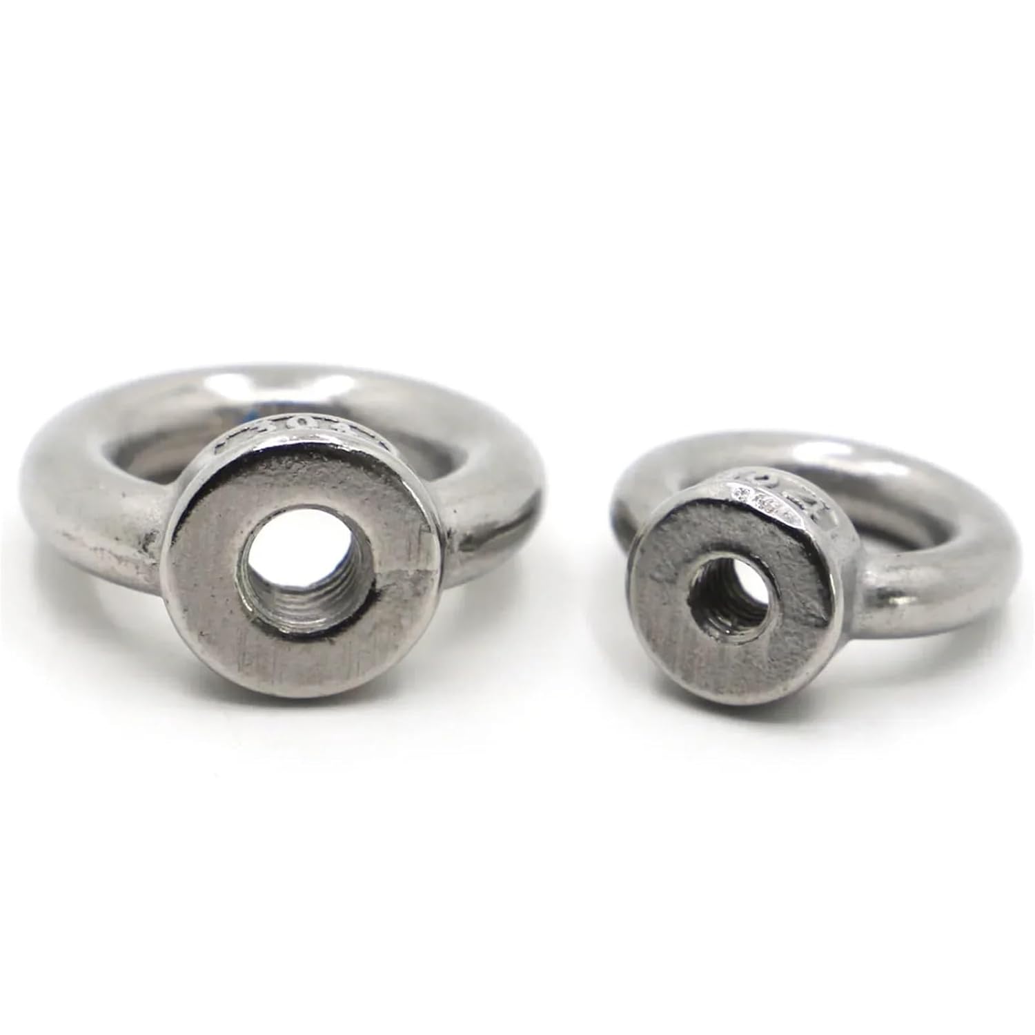 Eye Nut 20PCS M3 M4 M5 M6 M8 M10 M12 304 Stainless Steel Lifting Loop Hole Ring Thread Nut for Industrial(M5)