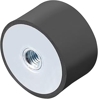 ELLANA Mount Shock 1pcs 50 * 30mm M10 Thread Female Rubber Mounts Vibration Isolators Replaces Anti Vibration Pads Flat Base Block for Car Boat Absorber Bolts