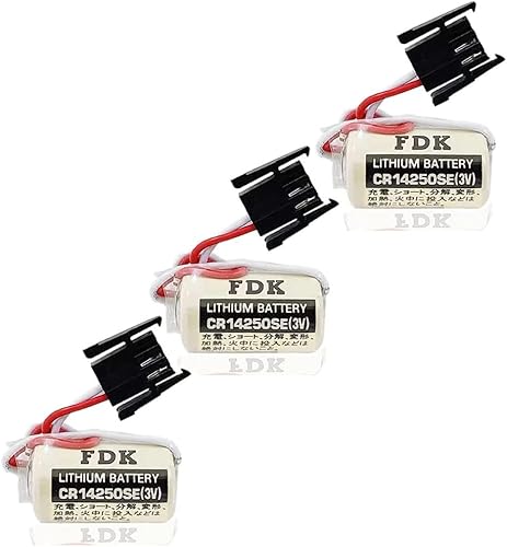 XIAOXX - Paquete de 3 baterías de litio CR14250SE de 3 V 1000 mAh CR14250SE 12AA para fuente de alimentación de respaldo FDK 1747-BA con enchufe disponible en Yaxa Peru