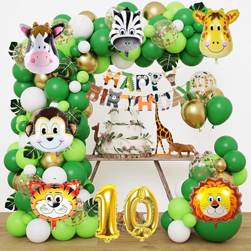 Jungle Safari Balloon Decoration Set - For Birthday Celebration |...