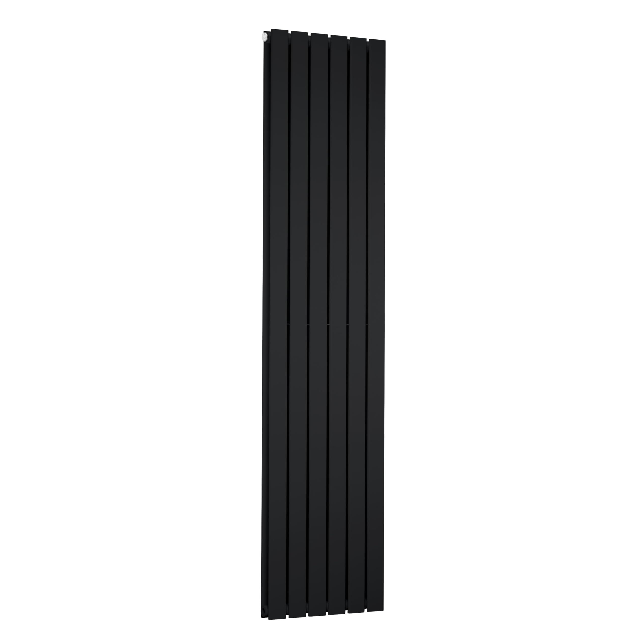 Baridi Vertical Double Flat Panel Radiator 420 x 1800mm, 6 Fins, Efficient Heat Output, Central Heating, Black β DH354