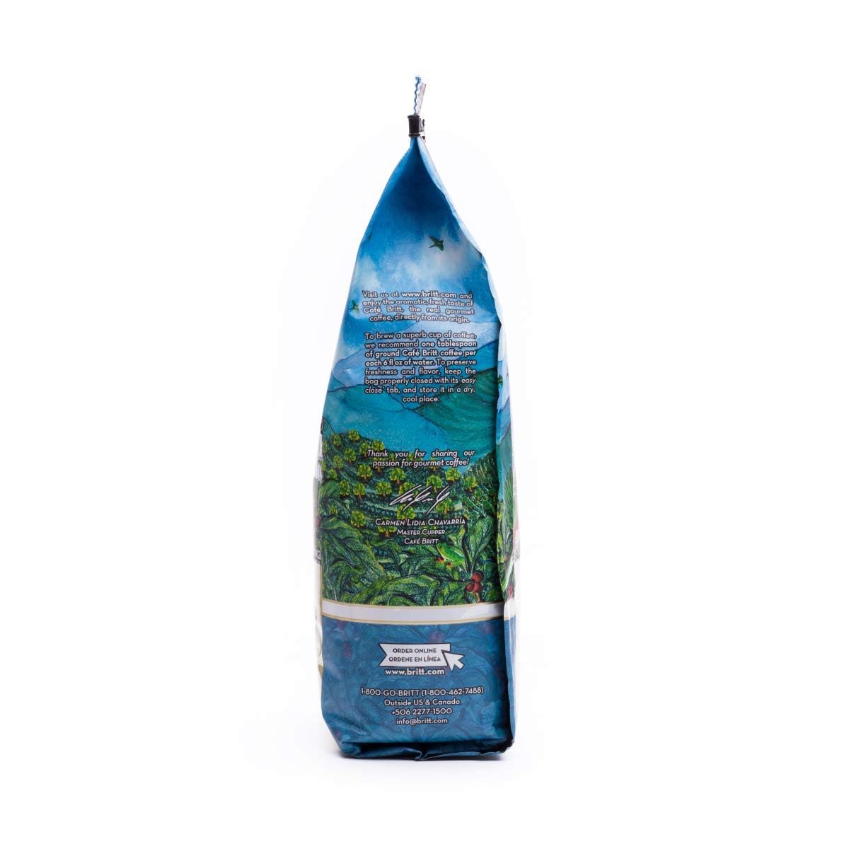 Cafe Britt® - Kawa Kostarykańska Tarrazu Montecielo (360 g) (3-Pack) - Kawa w ziarnach, Kawa Arabica, Kosher, Bez Glutenu, 100% Gourmet & Średnio Palona