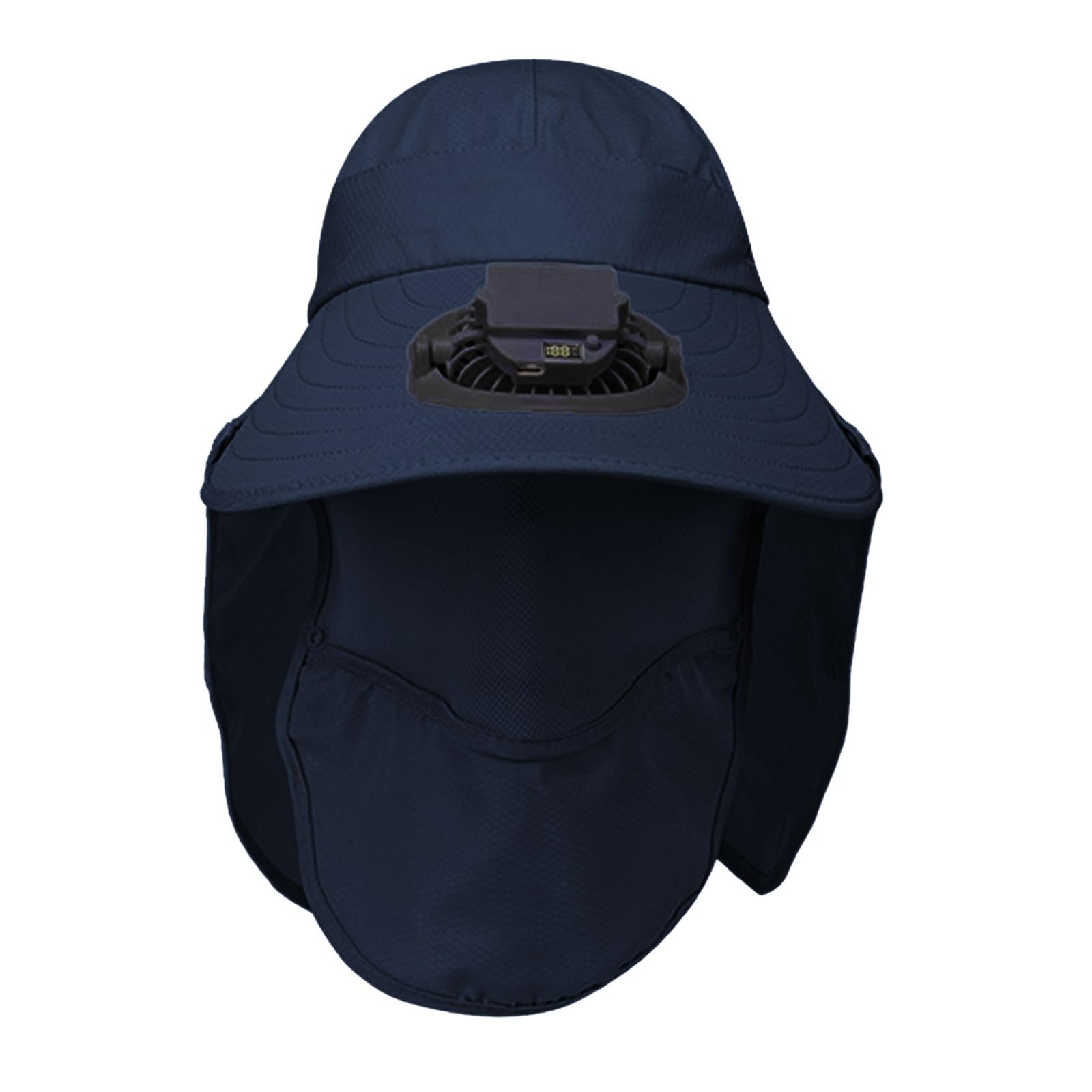 Chapeau de ventilateur anti-coup de chaleur respirant avec couvre-nuque