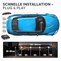 VSG24 Echo Plus Einparkhilfe mit Display & 4 Sensoren in Silber – robuste Parkhilfe hinten für Auto & Transporter – LED-Anzeige & akustischer Warner – 30–150 cm Reichweite – 12V PDC Nachrüstset – Ansicht 7