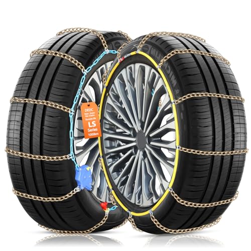 DEDC 2Pcs Snow Tire Chains for Off Road SUV and Pickup Truck