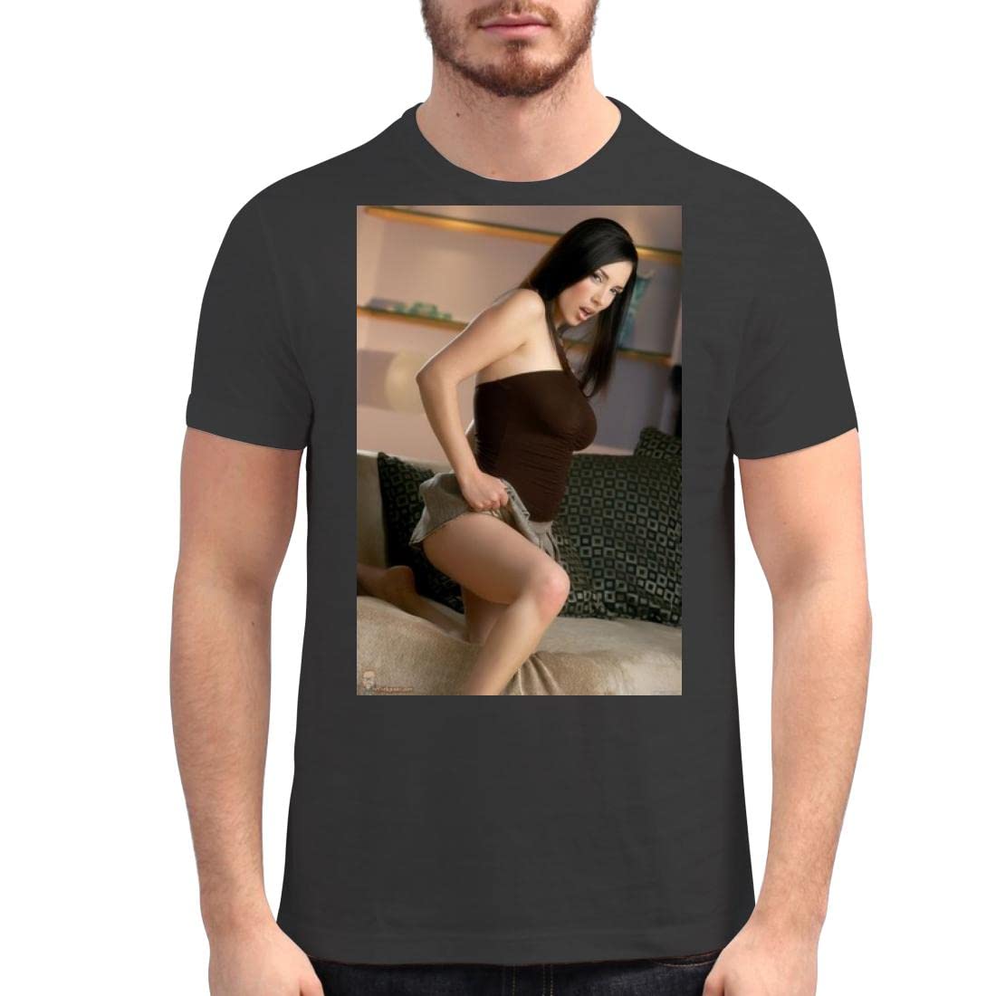 Harding IndustriesJelena Jensen - Men's Soft Graphic T-Shirt HAI #G338456, Black, X-Large